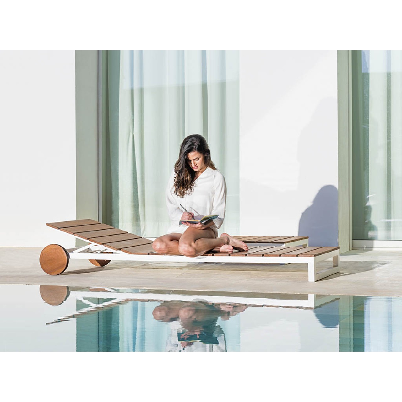 Saler Soft Teak - Chaiselongue