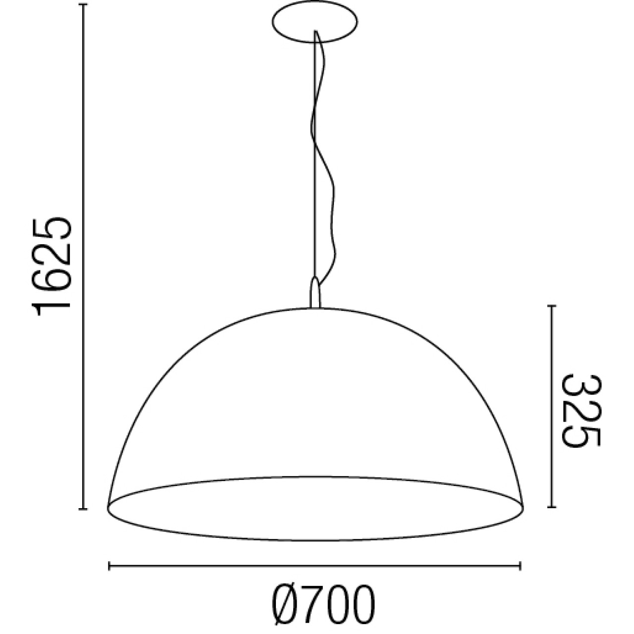 MAGMA-Q White and gold pendant lamp 3L