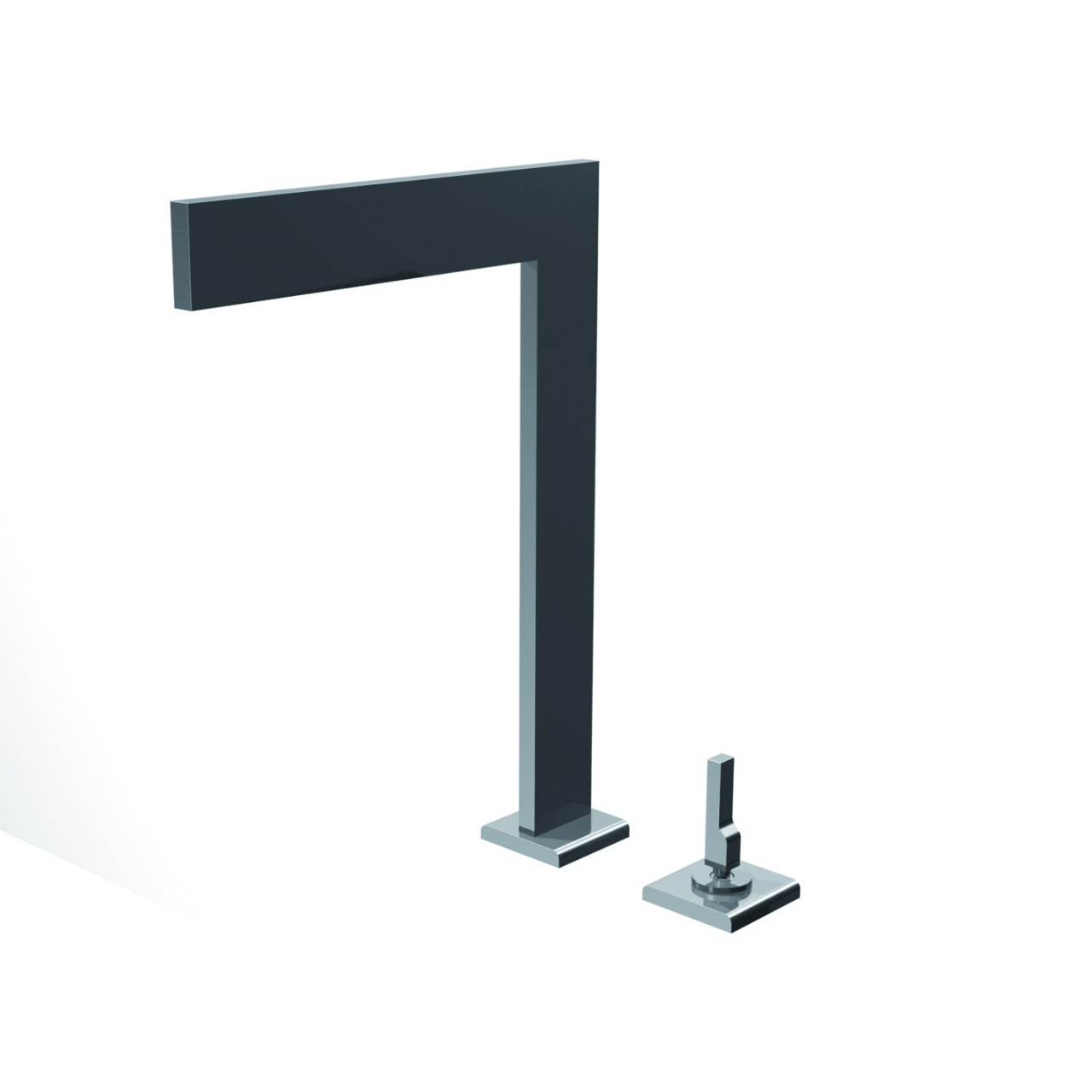 Tetris - External Two Holes Single Lever Basin Mixer