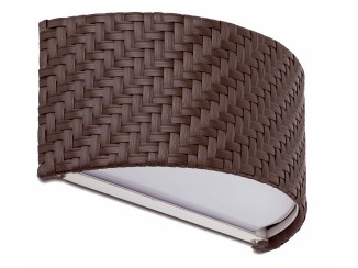 RATTAN-2 Dark brown wall lamp