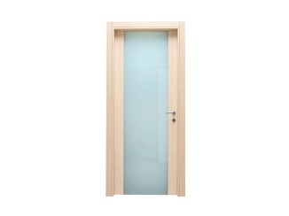 Two asymmetrical doors (second door is solid smooth)  