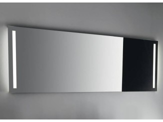 Mirror with double lighting