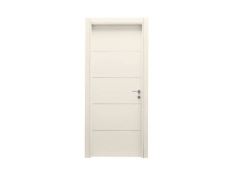 Two asymmetrical doors (second door is solid smooth)  