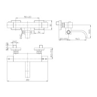 Paini bath mixer DAX 111TH 