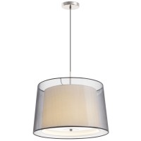 SABA Matt nickel pendant lamp 3l