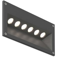 CITRUS-6 Dark grey recessed lamp