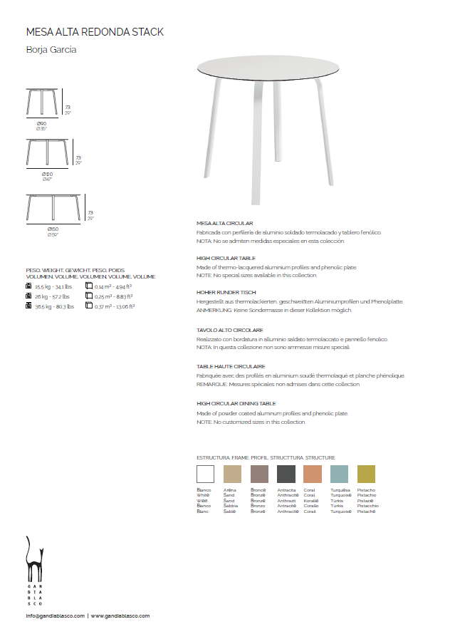 Stack-high-table