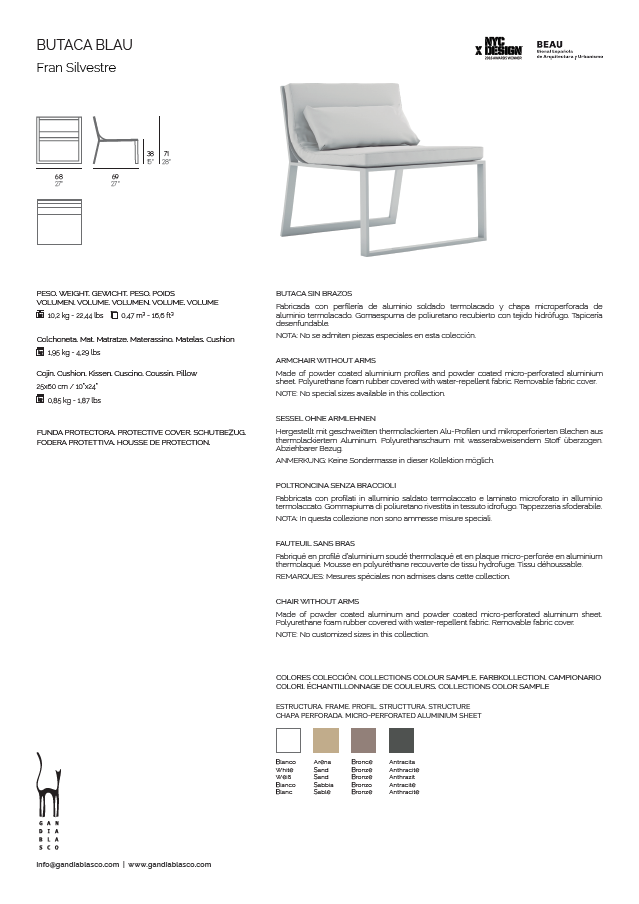 Blau-armchair